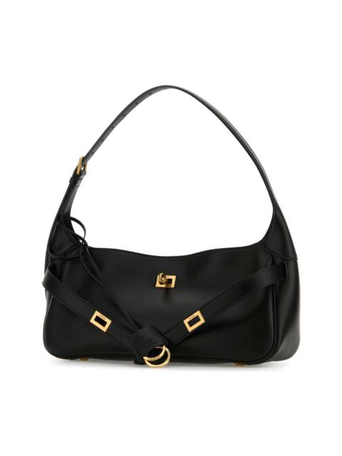 BALENCIAGA Black Leather Small Bel Air Shoulder Bag