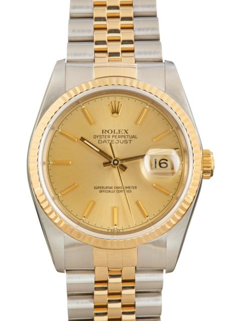 ROLEX Used Rolex Datejust 36 Ref 16233 Two Tone