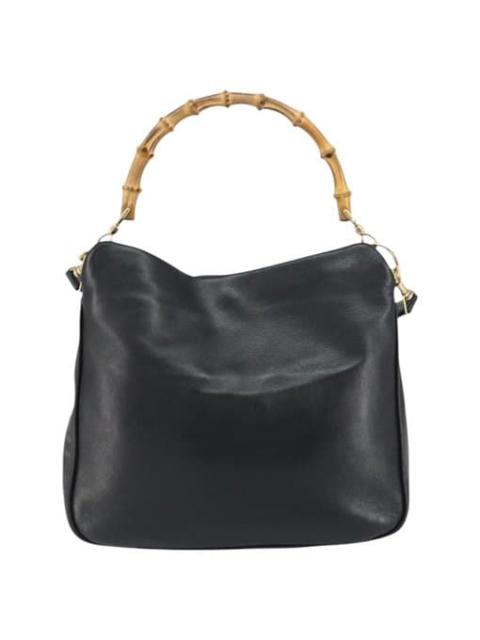 GUCCI Bamboo leather handbag