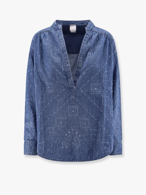 PINKO Bengasi light denim shirt ブラウス・シャツ PINKO Pinko Bengasi Light Denim Shirt | worldclassfashion