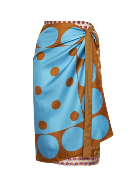 Dries Van Noten Dries Van Noten Women Printed Silk Wrap Scarf-Skirt