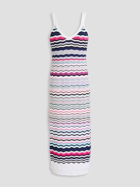 Missoni Crochet-knit cotton-blend midi dress