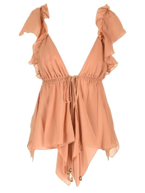 Chloé Chloe' Women Silk Georgette Ruffled Top
