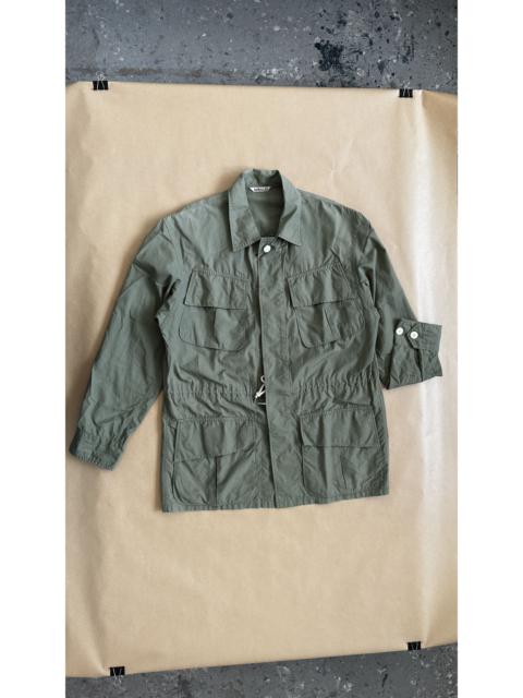 AURALEE 3 . WASHED FINX RIPSTOP FATIGUE JACKET . A65J01FR