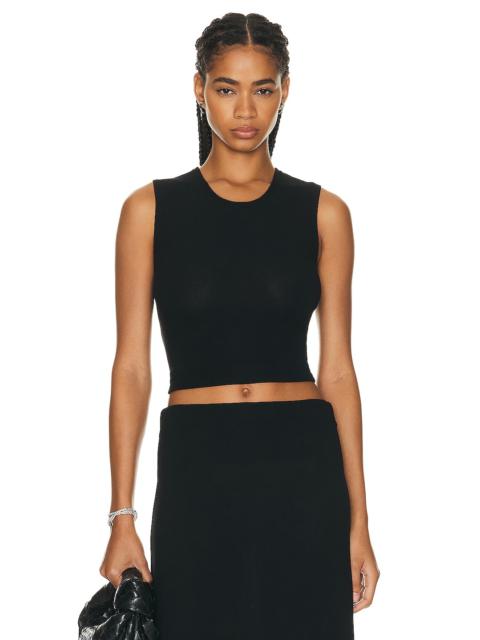 LESET Lauren Sleeveless Crewneck Top