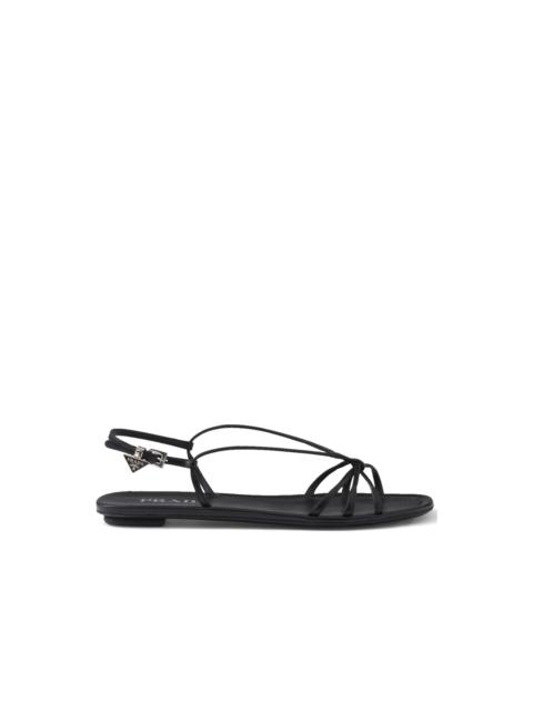 Prada Prada Leather Flat Sandals Women