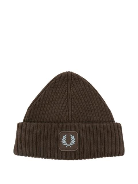 Fred Perry "Fred Perry" Cotton Ribbed Beanie