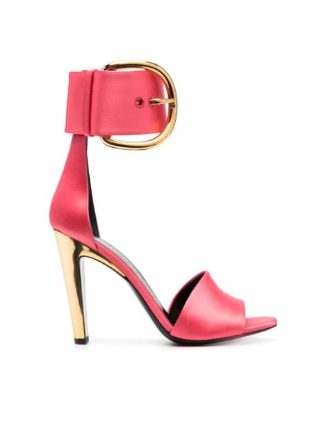 TOM FORD buckled satin 105mm sandals