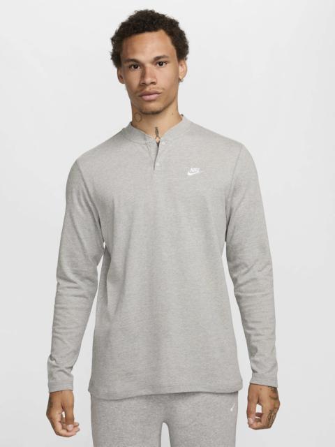 Nike Nike Mens Nike Club LS Henley