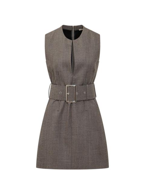 belted mini dress
