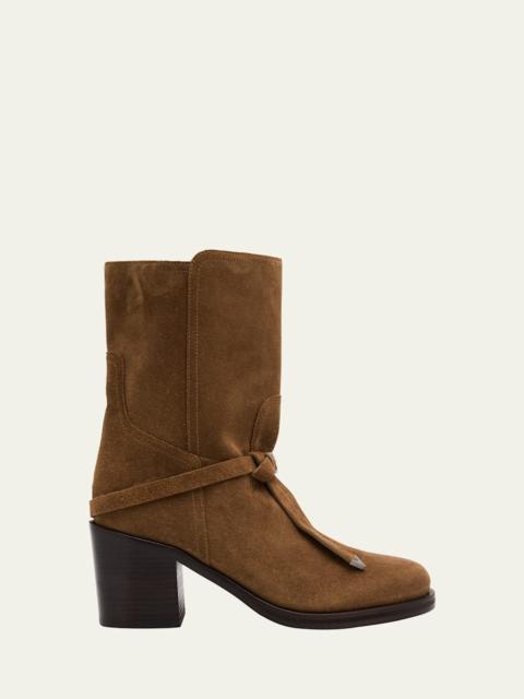 Brunello Cucinelli City Suede Ankle Boots