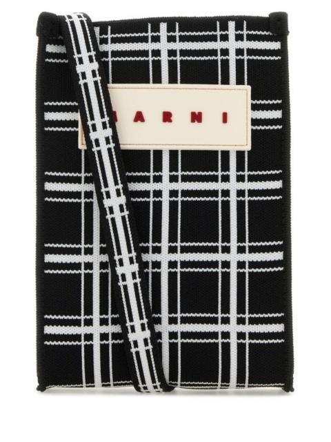 Marni Woman Embroidered Fabric Crossbody Bag