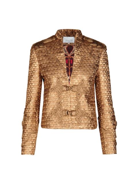 Johanna Ortiz Boldness Sequined Jacket gold