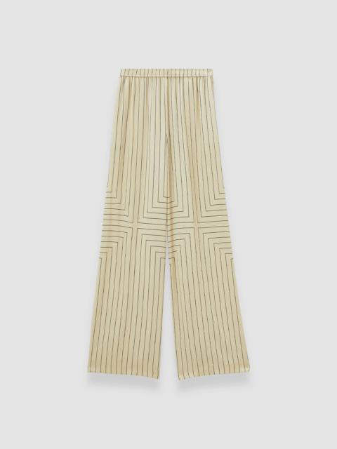 JOSEPH Hulin Geometric Print Silk Trousers