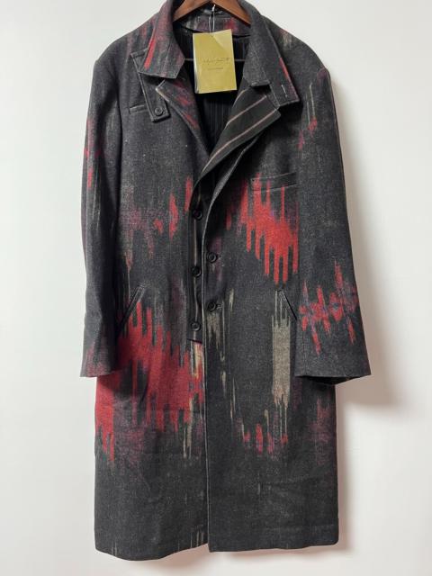 Yohji Yamamoto 23aw Central Asian Traveler Left Double Detachable Collar Wool Coat