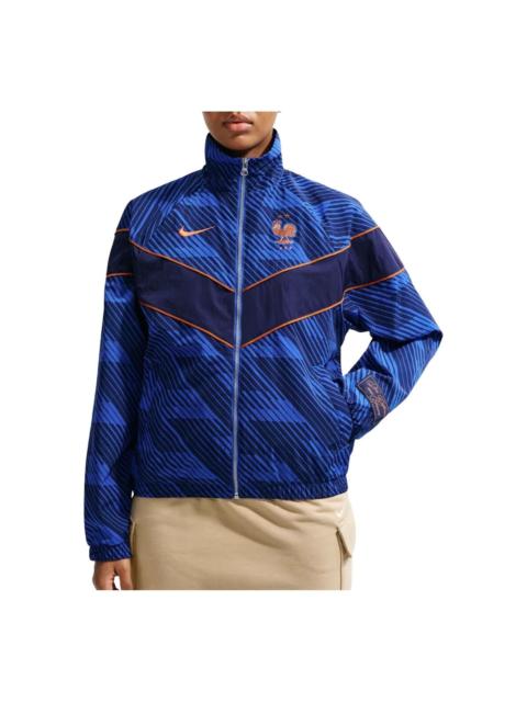 Nike (WMNS) Nike FFF 2026 27 Windrunner UV Woven Jacket 'Game Royal Blackened Blue Monarch' IB6261-480