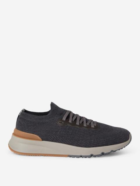 Brunello Cucinelli KNIT RUNNING SNEAKERS