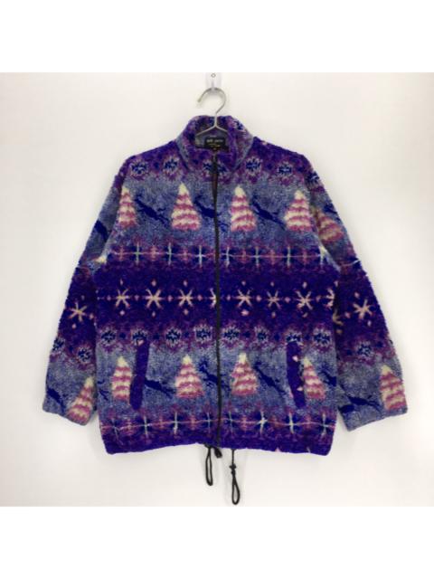Other Designers Japanese Brand - Multicolor Zip Up Fleece Sweatshirt