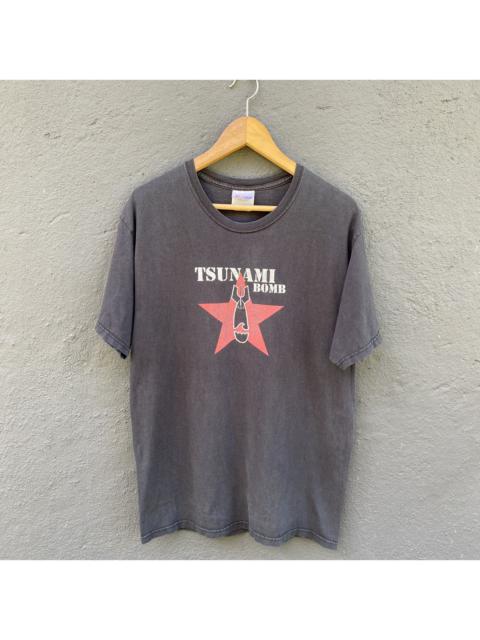Other Designers Thrashed Faded Vintage Y2K Tsunami Bomb Punk Band Tee