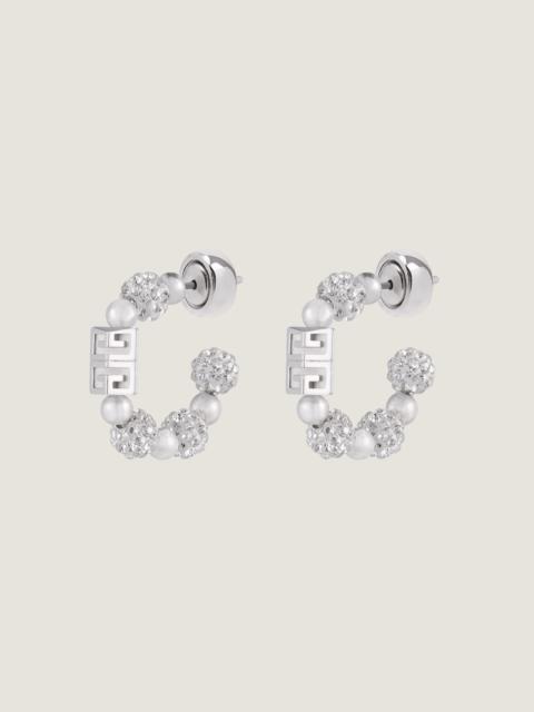 Givenchy 4G EARRINGS IN METAL WITH CRYSTALS