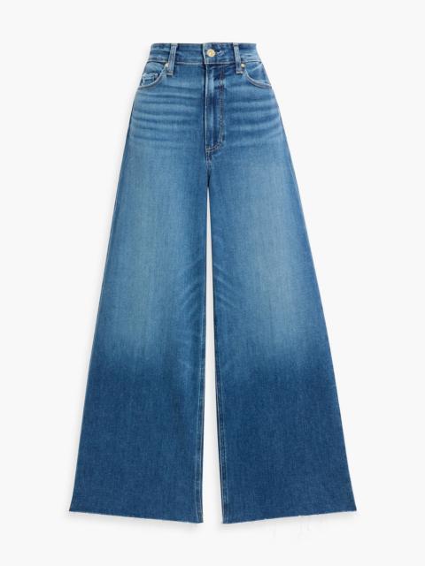 Other Designers Anessa cropped high-rise wide-leg jeans