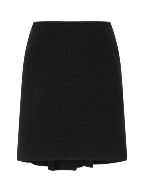 Bottega Veneta Women Black Wool Blend Skirt