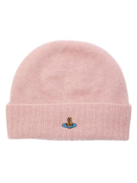Vivienne Westwood Vivienne Westwood Logo-embroidered Alpaca-blend Beanie