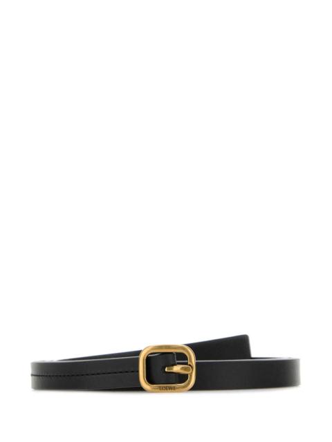 Loewe Loewe Women Black Leather Belt