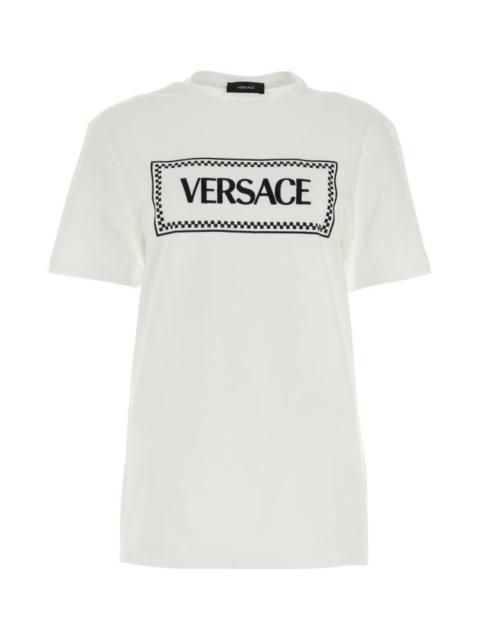 VERSACE White Cotton T-Shirt