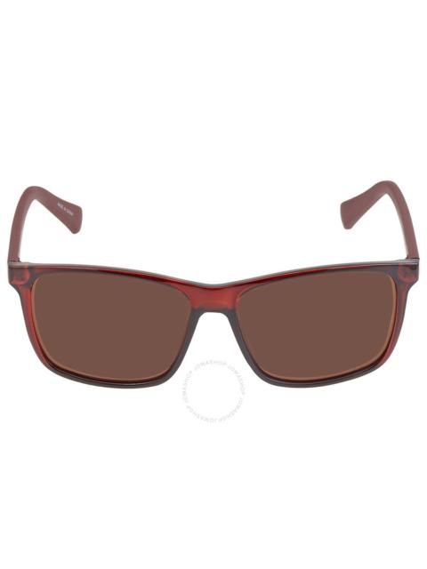 Calvin Klein - Calvin Klein Brown Rectangular Men's Sunglasses CK19568S 601 58