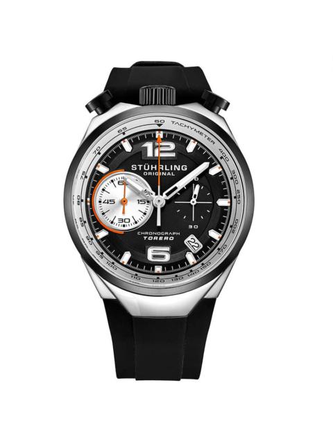 Other Designers Stuhrling Original Monaco Quartz Black Dial Men's Watch M13539