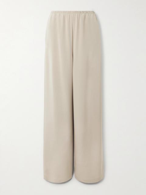 Max Mara Stretch-silk Wide-leg Pants
