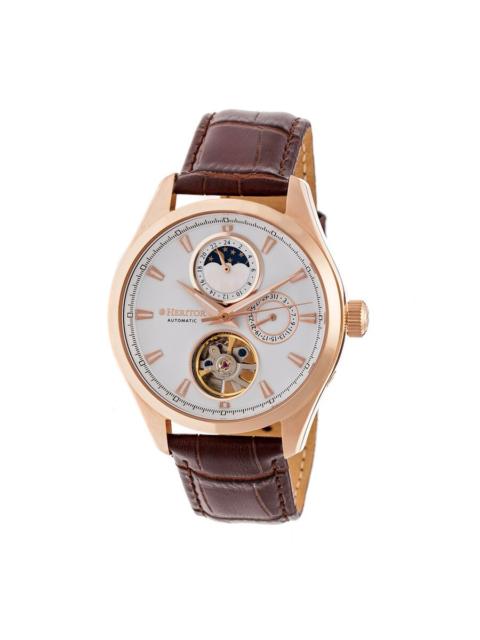 Other Designers Heritor Sebastian Automatic White Open Heart Dial Men's Watch HR6904