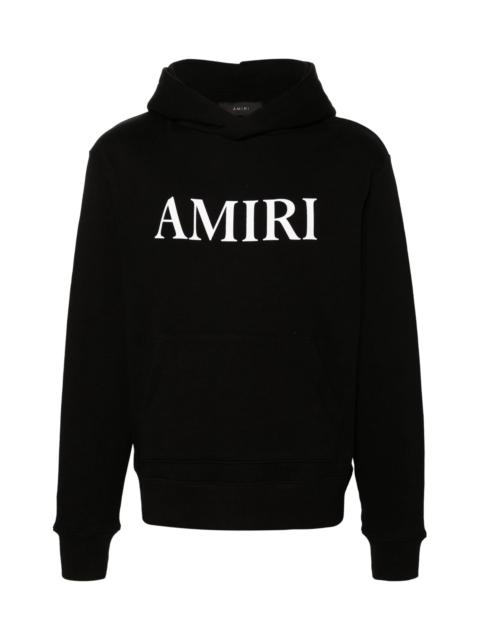 AMIRI LOGO-LETTERING COTTON HOODIE
