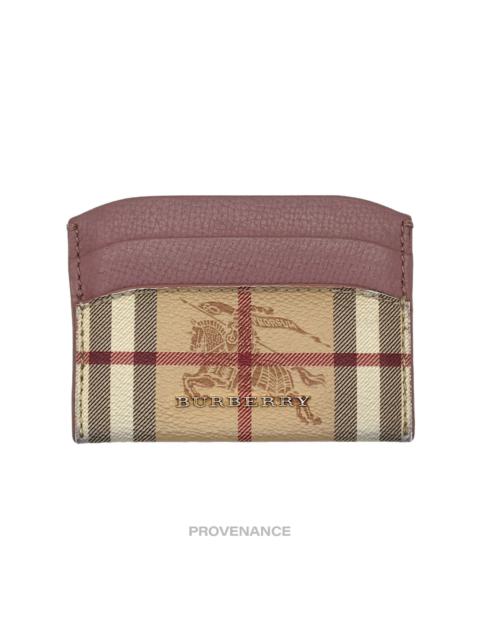 Burberry Burberry Card Holder Wallet - Haymarket Check Powder Pink
