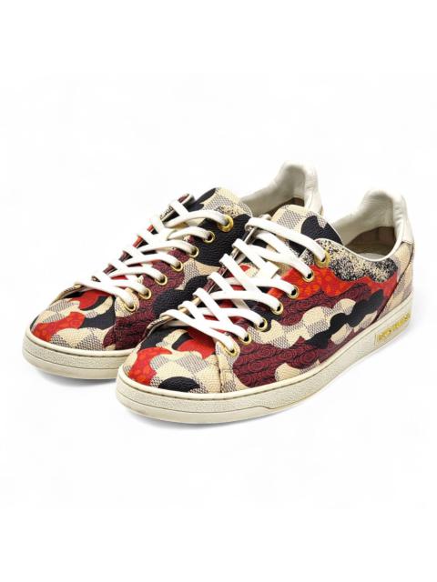 Overcloud Lace Up Sneakers Damier Azur Canvas EU 39 US 8.5