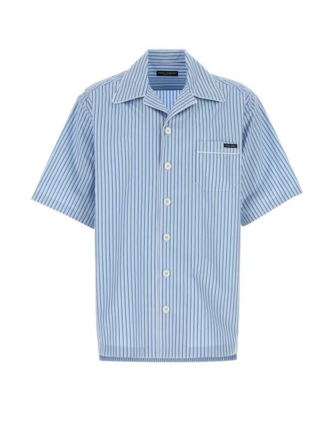 Dolce & Gabbana Dolce & Gabbana Men Embroidered Poplin Shirt