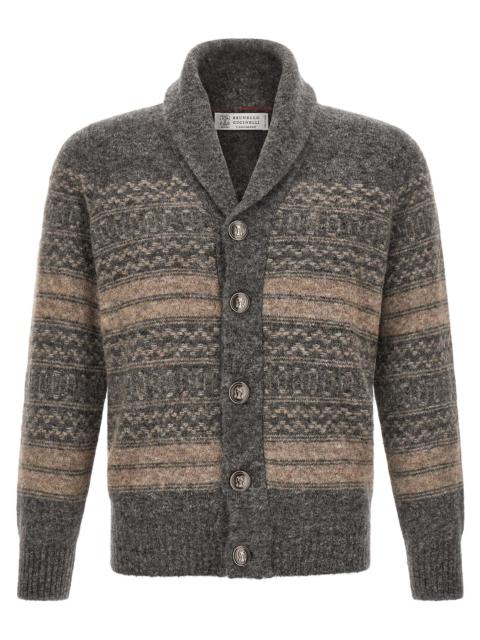 Brunello Cucinelli Brunello Cucinelli Men 'Nordic Jacquard' Cardigan