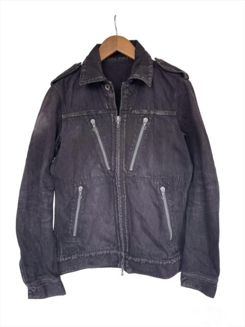 Other Designers Attachment × Japanese Brand × Kazuyuki Kumagai Attachment - Attachment Japan black dyed rugged denim jacket