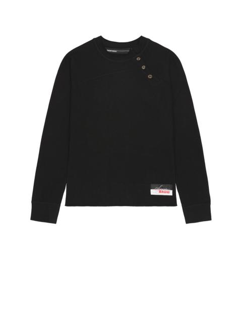 SPENCER BADU Red Layered Long Sleeve Tee