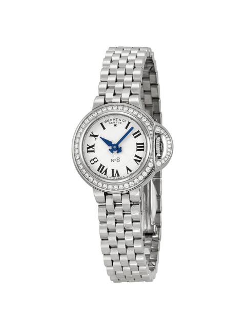Bedat - Bedat No. 8 Silver Dial Stainless Steel Diamond Ladies Watch 827.041.600