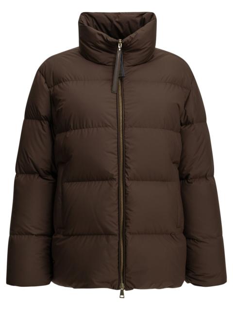 Moncler Moncler Vivantesse Short Down Jacket Brown