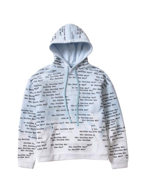 WHO DECIDES WAR WDW SCRIPTURE HOODED PULLOVER