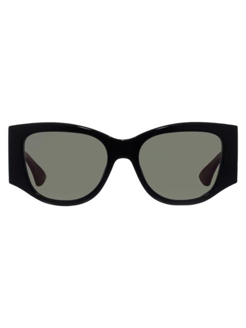 GUCCI Gucci Grey Cat Eye Ladies Sunglasses GG2115S 001 55