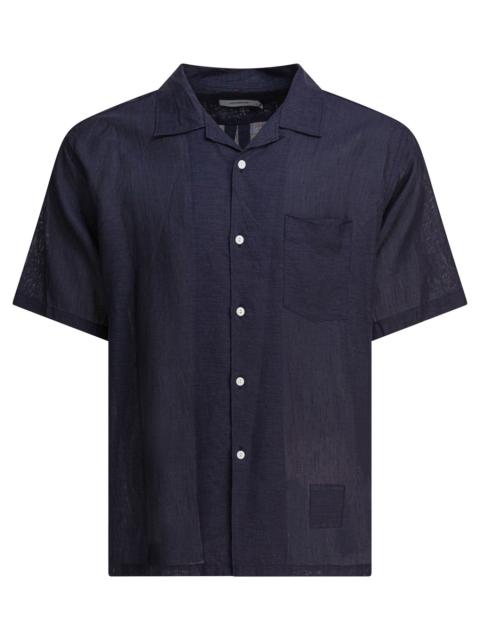 nonnative Nonnative Men's Blue Linen Shirt NN-S4618DK