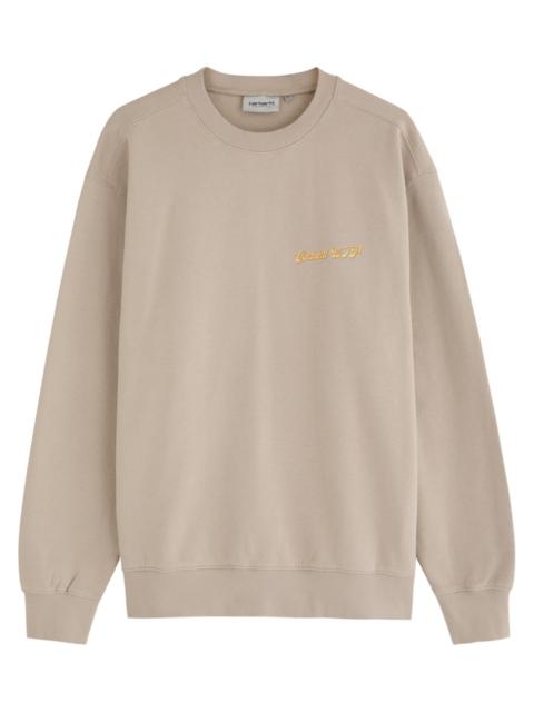 Carhartt Wip Flicks Logo-print Cotton Sweatshirt