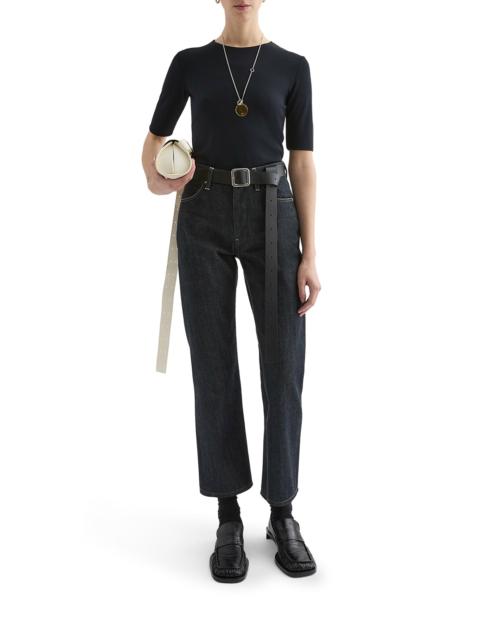 Jil Sander SHORT-SLEEVED CREPE T-SHIRT