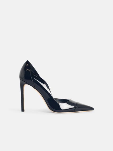 JIMMY CHOO 'BRIGITTE 100' BLACK PATENT LEATHER PUMPS