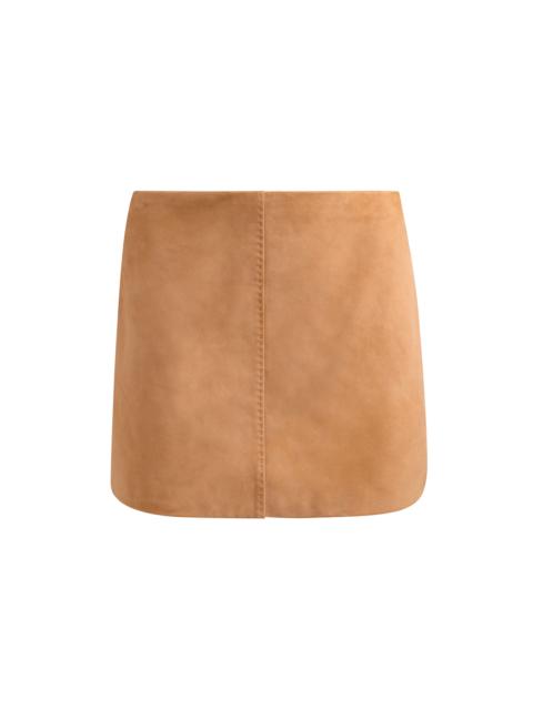 Alice + Olivia RILEY SUEDE MINI SKIRT