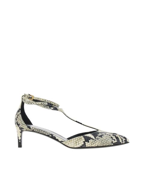 KHAITE PYTHON-PRINTED LEATHER 'MIA' PUMP
